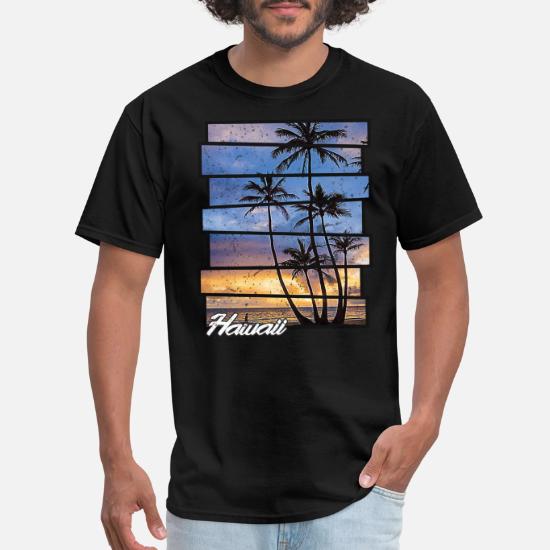 Hawaii Beach Hawaiian Sunset Retro 